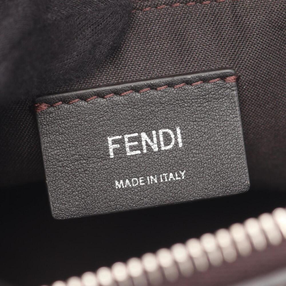 Fendi BY THE WAY MEDIUM 2-Way Handbag, Leather, Women's, Gray/Black - Picture 4 of 10